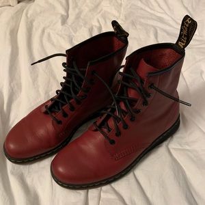 NWOT Dr. Martens Cherry Red 8 Eye Combat Boots